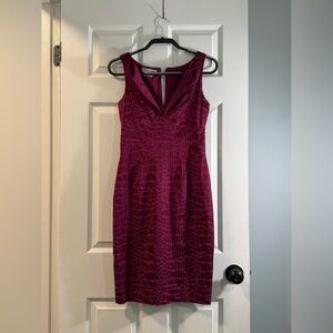 Kay Unger - Women’s - Cranberry Dress - S 4